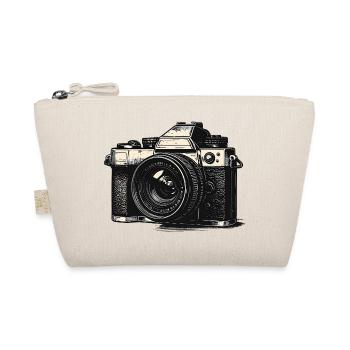 Vintage Camera Illustration - Organic Pouch - nature - Front