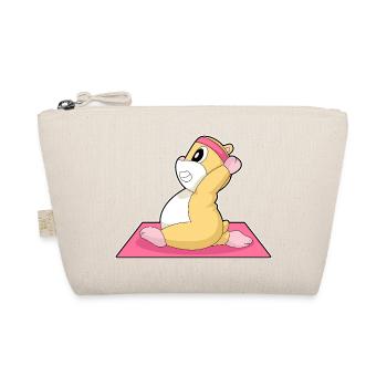 Hamster Yoga Fitness Gymnastics - Organic Pouch - nature - Front