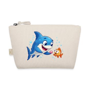 Blue basking shark meets goldfish - Organic Pouch - nature - Front