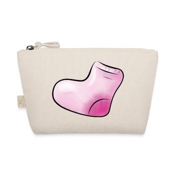pink socks - Organic Pouch - nature - Front