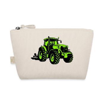 Traktor – Bauer - Bio-Täschchen - Natur - Vorne