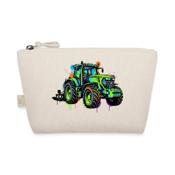 Traktor – Bauer - Bio-Täschchen - Natur - Vorne