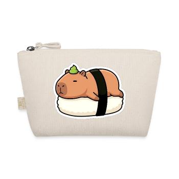 Süßes Capybara Sushi Nigiri - Bio-Täschchen - Natur - Vorne