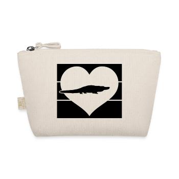 Alligator Heart - Organic Pouch - nature - Front
