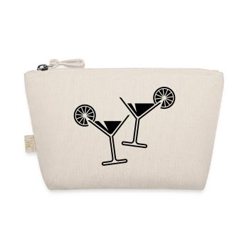 2 verres cocktail / cocktail / martini + (noir) - Trousse biologique - nature - Devant