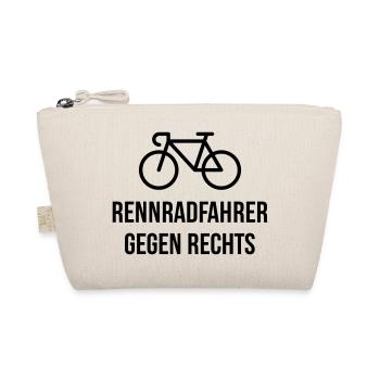 Rennradfahrer Gegen Rechts (Radfahrer Rennrad / B) - Bio-Täschchen - Natur - Vorne