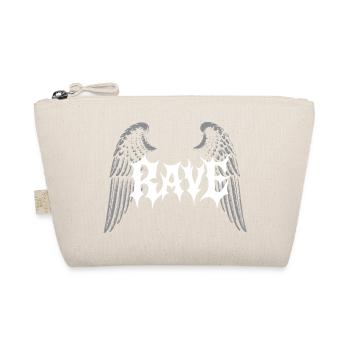 Rave Wings Gothic logo - Organic Pouch - nature - Front