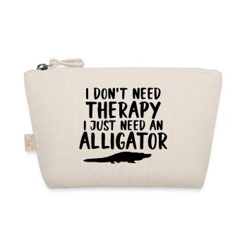 Alligator Saying Reptile - Organic Pouch - nature - Front