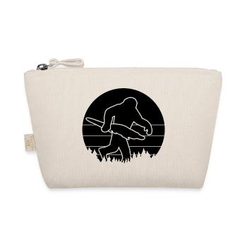 Bigfoot mit Alligator Silhouette - Bio-Täschchen - Natur - Vorne