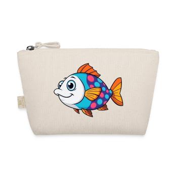 Bunter Tropischer Fisch - Bio-Täschchen - Natur - Vorne