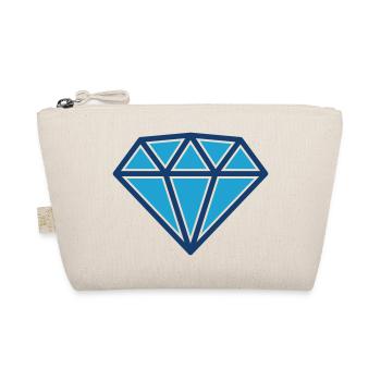 Blue Diamond Gem-Ikone für luxuriöses Branding-Design - Bio-Täschchen - Natur - Vorne