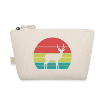 Vintage Antilope Silhouette – Retro Safari - Bio-Täschchen - Natur - Vorne