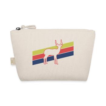 Antilope Retro Streifen – Safari Wildtier - Bio-Täschchen - Natur - Vorne