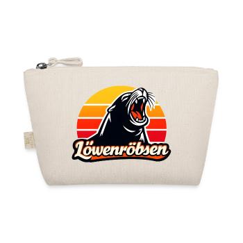 Löwenroarer Sonnenuntergang Logo - Bio-Täschchen - Natur - Vorne