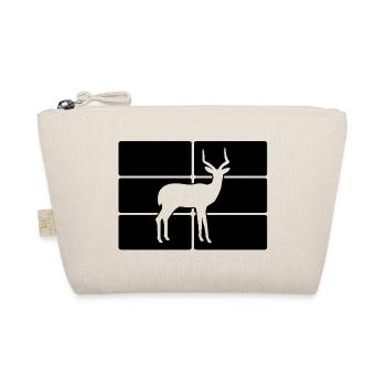 Antelope Silhouette Africa Safari - Organic Pouch - nature - Front