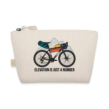 Elevation Is Just A Number Gravel Bikepacking Art - Organic Pouch - nature - Front
