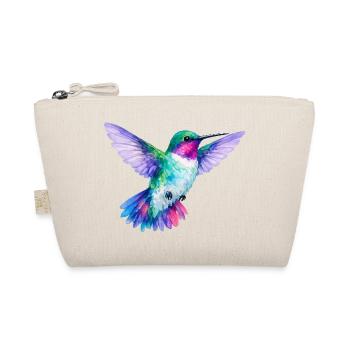 Regenbogen Kolibri Aquarell - Bio-Täschchen - Natur - Vorne