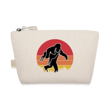 Bigfoot Antelope Vintage Humor - Organic Pouch - nature - Front