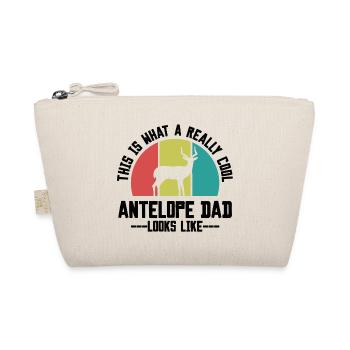 Antelope Dad Retro - Organic Pouch - nature - Front