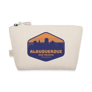 Albuquerque New Mexico Sunset Badge - Organic Pouch - nature - Front