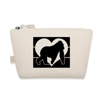 Silhouette du Cœur de Singe - Trousse biologique - nature - Devant