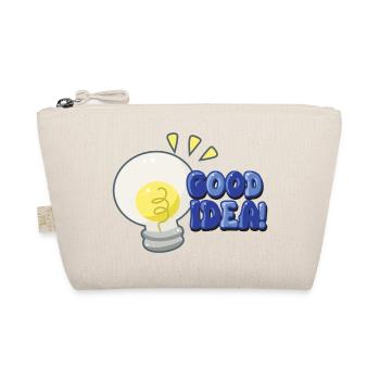 Good Idea Light Bulb Comic - Organic Pouch - nature - Front