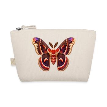 Cecropia Moth Hyalophora cecropia Cartoon Style - Organic Pouch - nature - Front