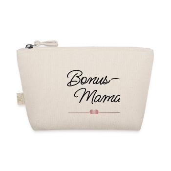 Beste Bonus-Mama mit Herz – Geschenk - Bio-Täschchen - Natur - Vorne