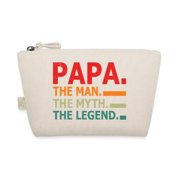 Papa The Man Myth Legend - Organic Pouch - nature - Front