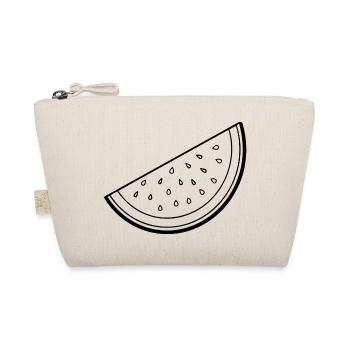 Wassermelonenscheibe - Bio-Täschchen - Natur - Vorne