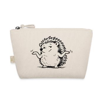 Igel Schulterzucken Geste - Bio-Täschchen - Natur - Vorne