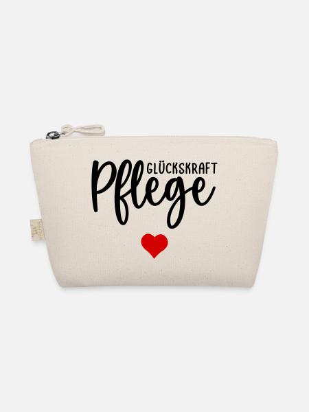 Pflege Pflegefachkraft Herz - Bio-Täschchen - Natur