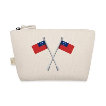 Samoanische Flagge - Bio-Täschchen - Natur - Vorne