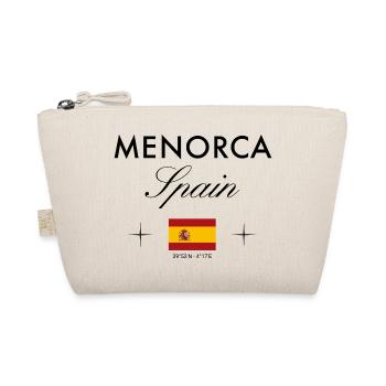 Menorca Spanien Koordinaten Reise Souvenir - Bio-Täschchen - Natur - Vorne