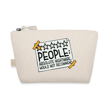 People Absolute Nightmare 1 Stern Review Logo Text - Bio-Täschchen - Natur - Vorne