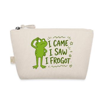 Frosch - I came I saw I frogot why I came - Bio-Täschchen - Natur - Vorne