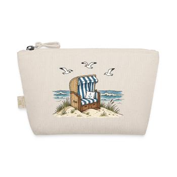 Strandkorb am Meer - Bio-Täschchen - Natur - Vorne