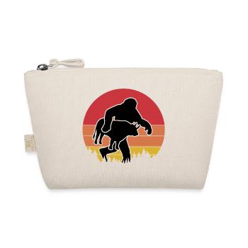 Sasquatch Stier Retro-Look - Bio-Täschchen - Natur - Vorne