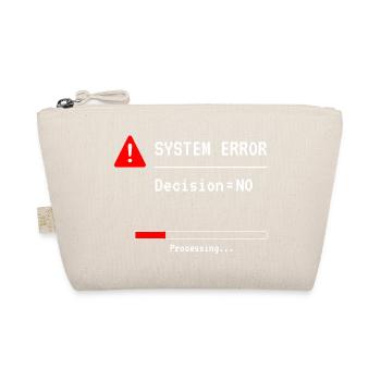System Error – Funny Tech Shirt - Bio-Täschchen - Natur - Vorne