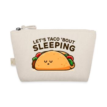 Taco Schlafkumpel Motiv - Bio-Täschchen - Natur - Vorne