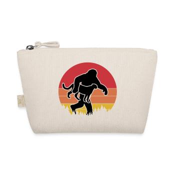 Sasquatch & Gepard Retro - Bio-Täschchen - Natur - Vorne