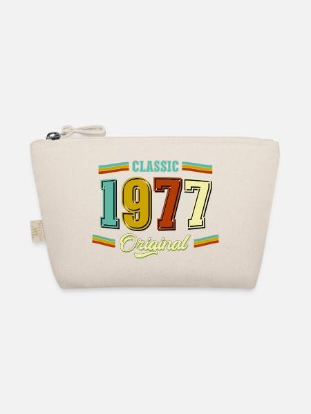 49. Geburtstag Classic Original 1977 Retro - Bio-Täschchen - Natur