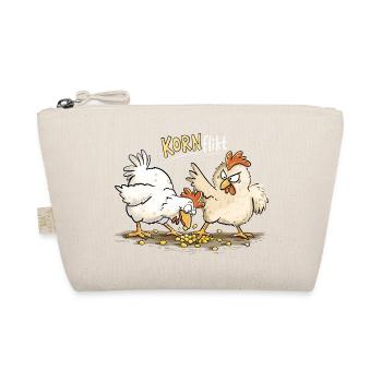 Konflikt Hühner Lustiges Huhn Bauernhof Wortspiel - Bio-Täschchen - Natur - Vorne