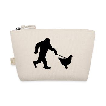 Bigfoot Huhn Humor - Bio-Täschchen - Natur - Vorne