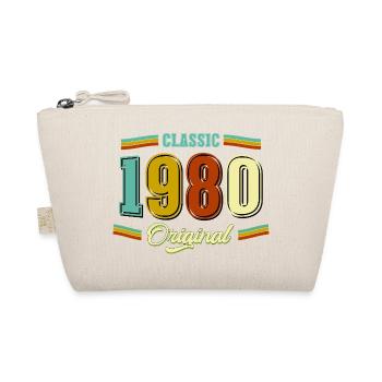 46. Geburtstag Classic Original 1980 Retro - Bio-Täschchen - Natur - Vorne