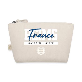 Reims Frankreich Koordinaten Reise Souvenir - Bio-Täschchen - Natur - Vorne