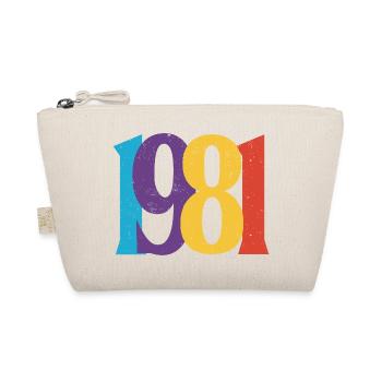 Geboren 1981 Geburtstagsgeschenk Geburtstag 81 - Bio-Täschchen - Natur - Vorne