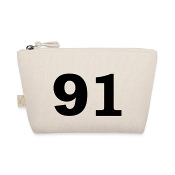 Number - 91 – Ninety One - Organic Pouch - nature - Front