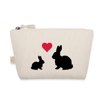 Mama Kind Hase - Bio-Täschchen - Natur - Vorne