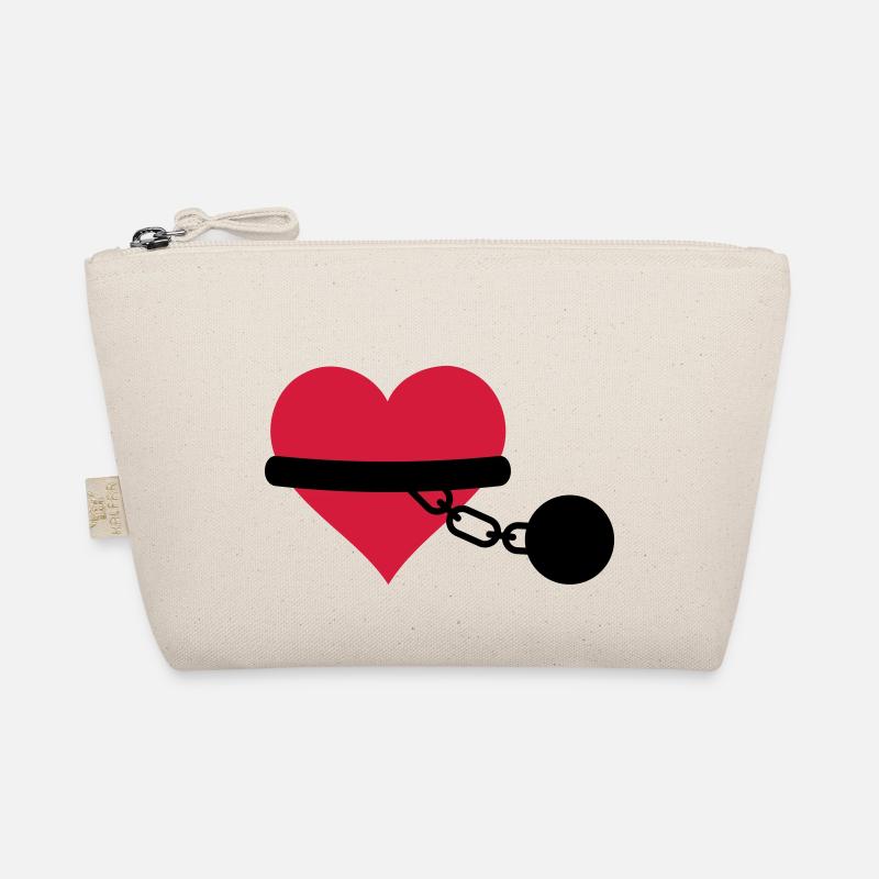 chained heart Organic Pouch